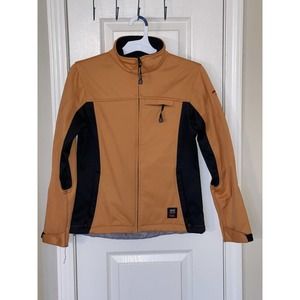 ICEWEAR Size Small Women’s Orange Black Full Zip Fleece Lined Softshell Jacket
